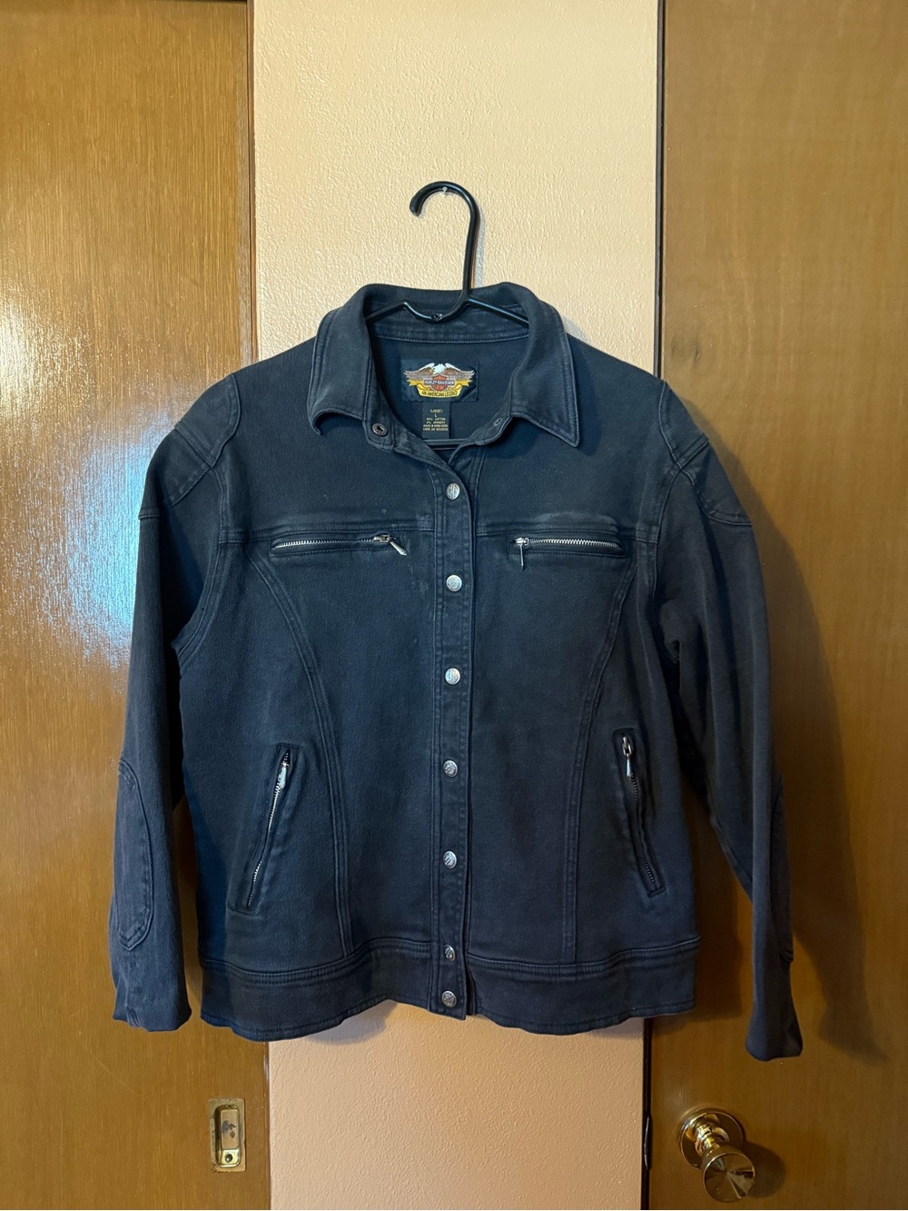 Black Denim-Style Jacket - Harley Davidson